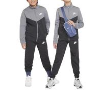 Nike Mixte Enfant Nsw Poly Fz Hbr Tracksuit, Smoke Grey/Anthracite/White, 12-13 Ans EU