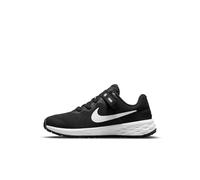 Nike Mixte enfant Revolution 6 Flyease Big Kids Easy On Off Road Running Shoes, Black White Dk Smoke Grey, 37.5 EU