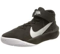 Nike Mixte enfant Team Hustle D 10 Flyease chaussures, Black Metallic Silver Volt White, 38.5 EU