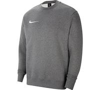 Nike Mixte Enfant Y Nk Flc Park20 Crew, Charcoal Heathr/Blanc, 14-15 Ans EU