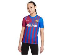 Nike Mixte Fc Barcelone, Saison 2021/22, Équipement de Jeu, Home Maillot, Soar/Pale Ivory, 7-8 ans EU