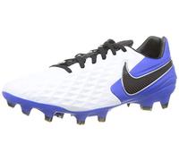 Nike Mixte Legend 8 Pro FG Soccer Shoe, White/Black-Hyper Royal-Metallic Silver, 41 EU