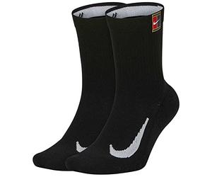Nike Mixte NikeCourt Multiplier Cushioned Crew Chaussettes de Tennis, Negro, S