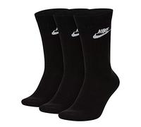 Nike Mixte Nk Crew Nsw Essential 3ppk Chaussettes, BLACK/WHITE, L EU