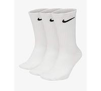 Nike Chaussettes Value Cotton Crew - Lot de 3 - Mixte S Blanc