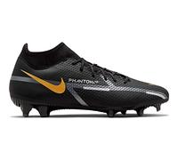 Nike Mixte Phantom Gt2 Academy Dynamic Fit MG Multi-Ground Soccer Cleats, Black/MTLC Dark Grey-Metallic Gold, 45 EU