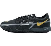 Nike Mixte Phantom Gt2 Pro TF Sneaker, Black MTLC Dark Grey Metallic Gold, 45 EU