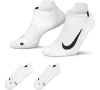 Nike Multiplier Running No-Show Socks (2 Pairs) Blanc/Noir MED (5-8) Unisex