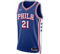 Maillot Nike Dri-FIT NBA Swingman Joel Embiid Philadelphia 76ers 2023/24 Icon Edition pour homme - Bleu L