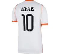 Nike Pays-Bas Homme S - Netherlands National Team Football Jersey - WM 2026 Euro Fan Jersey NK Dri-FIT Stadium Away Maillot, White/Hyper Crimson/Black