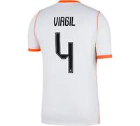 Maillot De Football Réplique du Stade Extérieur des Pays-Bas 2026 avec Technologie Nike Dri-Fit pour Enfants Plus Âgés, White/Hyper Crimson/Black, IB5222-100, XS