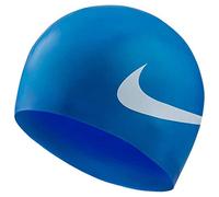 Bonnet de bain nike swim big swoosh bleu