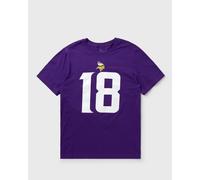 Nike NFL Minnesota Vikings Name and Number T-Shirt Justin Jefferson 18 men Shortsleeves|Team Tees purple taille: S
