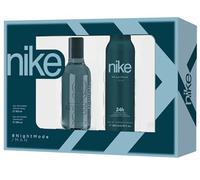 NIKE - Night Mode Cologne 100 ml + Déodorant Spray 200 ml, Coffret Homme, Eau de Toilette Naturelle et Masculine, Arôme Boisé Fruité, Parfum Frais, Sucré et Longue Durée