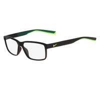 Nike Homme NIKE 7092 001 Montures optiques Injecté Noir Carré Normale Photochromatique