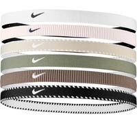 Nike Nike Black/Green Flex Classic Printed Metallic Headbands 6 Pack Black/Green One