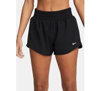 Nike Nike Black One Dri-FIT Mid Rise 3 Inch Brief Lined Shorts Black EU 44-46 (UK 16-18)