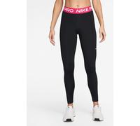Nike Nike Black Rush Pink Pro Mid Rise Mesh Panelled Leggings