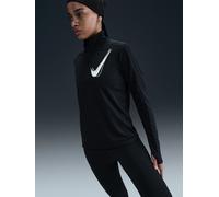 Nike Nike Black Swoosh Half Zip Running Sweatshirt