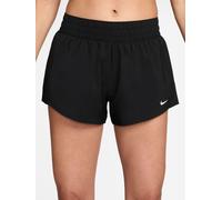 Nike Nike Black/White One Dri-FIT Mid Rise 3 Inch Brief Lined Shorts Black/White S (EU 36-38)