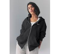 Nike Nike Black Zip Through Phoenix Oversized Fleece Hoodie