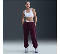 Nike Nike Bordeaux Burgundy Oversized Phoenix Fleece High Rise Graphic Logo Joggers