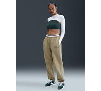 Nike Nike Brown Oversized Phoenix Fleece High Rise Graphic Logo Joggers