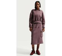 Nike Nike Brown Sportswear Phoenix Fleece Quarter Zip Cropped Sweatshirt