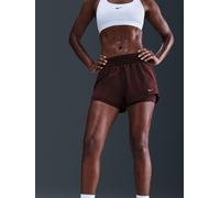 Nike Nike Burgundy Crush Dri-FIT One Mid Rise 3 Inch 2-In-1 Shorts Burgundy Crush medium