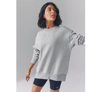 Nike Nike Dark Grey Heather Oversized Mini Swoosh Sweatshirt