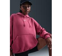 Nike Nike Dark Pink Oversized Mini Sportswear Phoenix Fleece Swoosh Pullover Hoodie