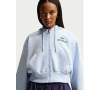 Nike Nike Hydrogen Blue Bubble Hem Logo Graphic Full Zip Hoodie