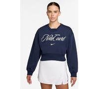Nike Nike Midnight Navy Court Collection French Terry Crew-Neck Tennis Sweat Top