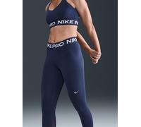 Nike Nike Midnight Navy Pro Mid-Rise Crop Mesh Panel Leggings