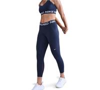Nike Nike Midnight Navy Pro Mid-Rise Crop Mesh Panel Leggings