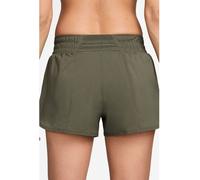 Nike Nike Olive Green One Dri-FIT Mid Rise 3 Inch Brief Lined Shorts Olive Green L (EU 44-46)