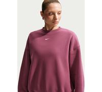 Nike Nike Pink Smoke Studio Fleece Oversized Crew Neck Sweat Top
