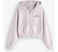 Nike Nike Platinum Violet Bubble Hem Logo Graphic Full Zip Hoodie