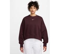 Nike Nike Red Oversized Sportswear Phoenix Fleece Crew Neck Sweatshirt
