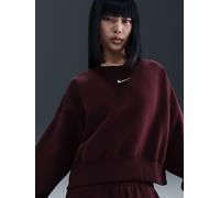 Nike Nike Red Oversized Sportswear Phoenix Fleece Crew Neck Sweatshirt