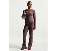Nike Nike Tattoo Brown Ribbed Foldover Wide Leg Leggings