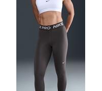 Nike Nike Thunder Grey Pro Mid-Rise Crop Mesh Panel Leggings