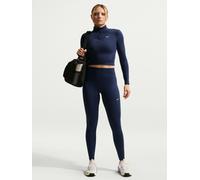 Nike Nike University Blue and Yellow One Seamless Front High Waisted Full Length Leggings