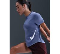 Nike Nike World Indigo Blue Tempo Swoosh Dri-FIT Short-Sleeve Running Top