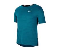 Nike NK DF Miler Top SS Homme, Bleu (Blustery/Reflective Silv), S