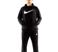 Nike NK Dry Hoodie PO Swoosh_Femme, Noir/Blanc, L