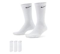 Nike Unisex Everyday Cushioned Training Crew Socks (3 Pairs) blanc