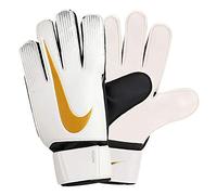 Nike NK GK MATCH-FA18 Gants de Foot White/Black/MTLC Vivid Gold FR : M (Taille Fabricant : 8)