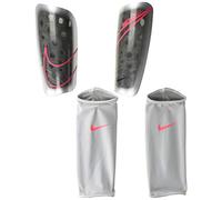 Nike NK Merc Lt Grd Protège-Tibias Mixte Adulte, Blanc (white/Black/(laser crimson)), S