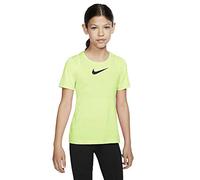 Nike NP Shirt Mixte Enfant, Barely Volt/Black, FR : XS (Taille Fabricant : XS)